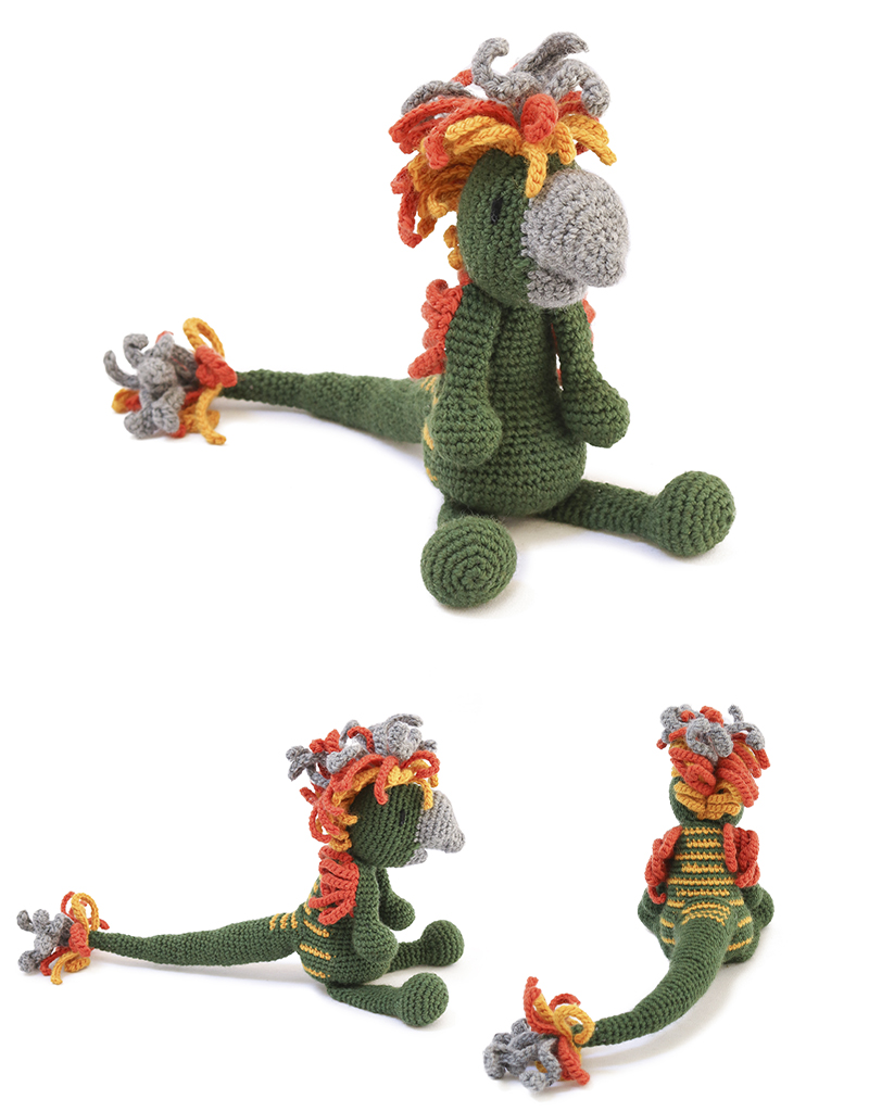 toft ed's animal Daniel the oviraptor dinosaur amigurumi crochet